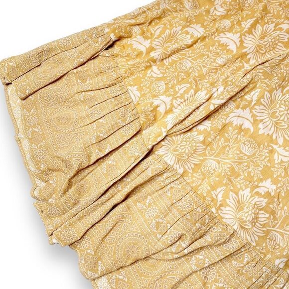 Spell & The Gypsy The Lioness Peasant Top & Wide Leg Pants Set in Caramel Size S - Picture 12 of 14